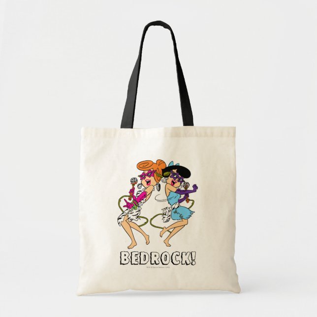 Tote Bag Les Pierrafeu | Wilma & Betty Rock Stars (Devant)