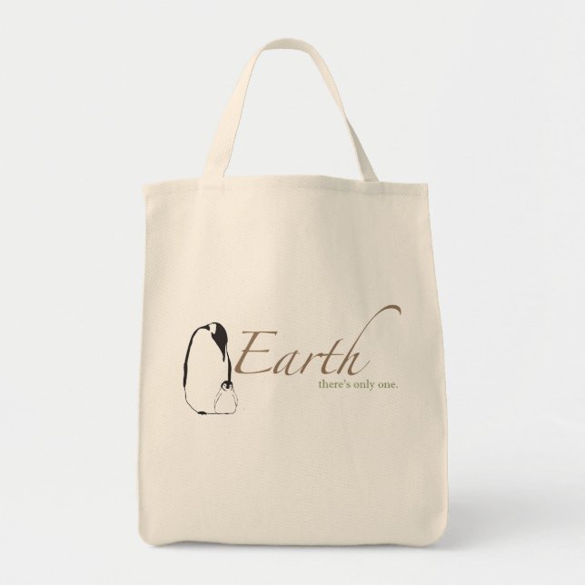 Tote Bag Les pingouins sauvent la terre (Devant)