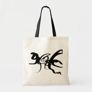 Tote Bag Les Plongeurs : Noir et Blanc Abstrait
