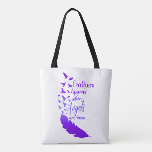 Tote Bag Les plumes apparaissent lorsque les anges sont pro