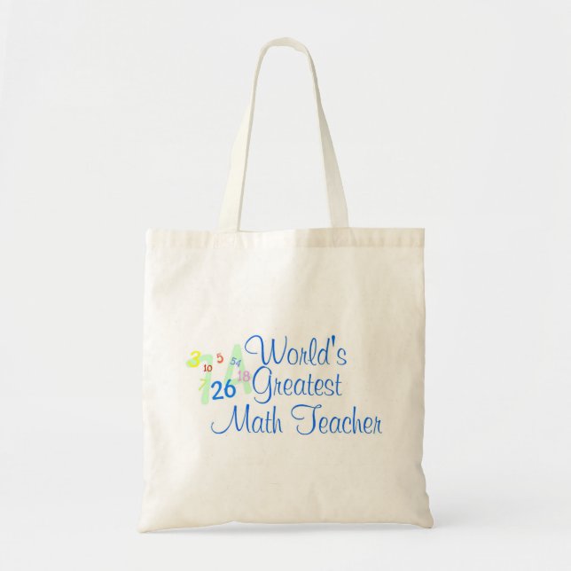 Tote Bag Les plus grands nombres de professeur de maths des (Devant)