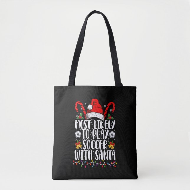 Tote Bag Les Plus Susceptibles De Jouer Au Football Avec Pè (Devant)