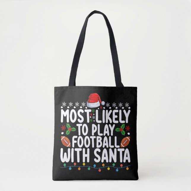 Tote Bag Les Plus Susceptibles De Jouer Au Football Avec Pè (Devant)