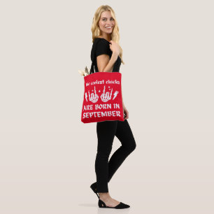 Tote Bag LES POULES LES PLUS COLORÉES SONT NÉES À L'anniver