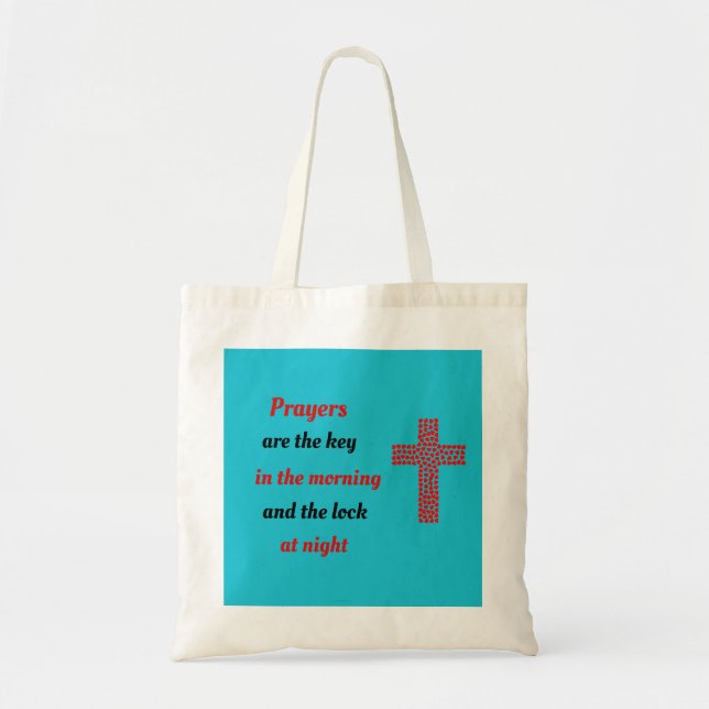 Tote Bag Les prières sont la clé (Devant)