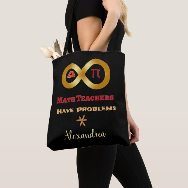 Tote Bag Les professeurs de mathématiques ont des problèmes (De près)