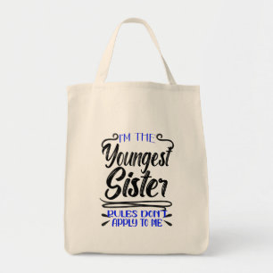 Tote Bag Les règles de la plus jeune soeur ne s'appliquent 