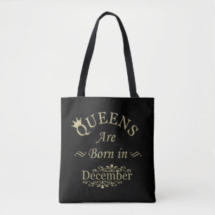 Tote Bag Les reines naissent en décembre