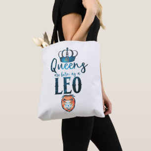 Tote Bag Les reines sont nées en tant que LEO Zodiac Sign J