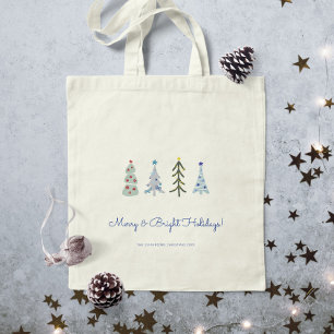 Tote Bag Les sapins de Noël scandinaves
