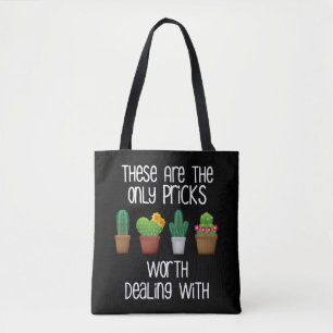Tote Bag Les Seules Mauvaises Idées À S'Occuper Des Cactu