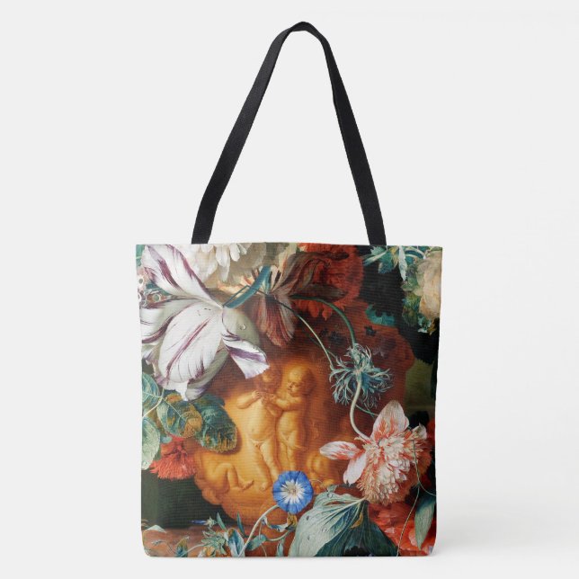 Tote Bag Les somptueuses fleurs (Devant)