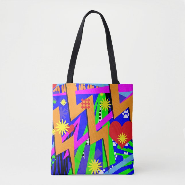Tote Bag Les souvenirs de Wild Neon (Devant)