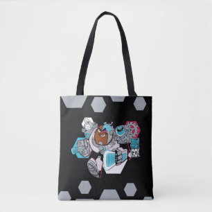 Tote Bag Les titans de l'adolescence vont ! graphique de