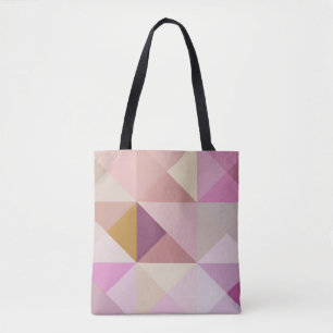Tote Bag Les tons violets de la courtepointe moderne Fourre