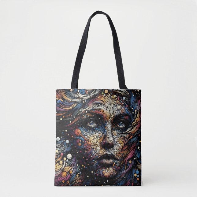 Tote Bag "Les tourbillons cosmiques de l'âme" (Devant)