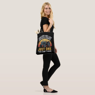 Tote Bag Les tracteurs sont comme des chips