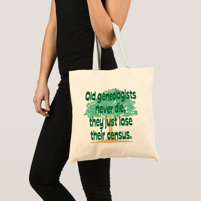 Tote Bag Les vieux généalogistes perdent juste leur (Devant (produit))