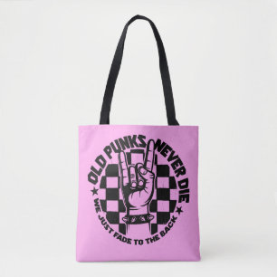 Tote Bag Les vieux PUNKS ne meurent jamais légende de