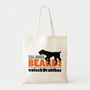 Tote Bag Les vrais chiens ont des barbes - Allemand