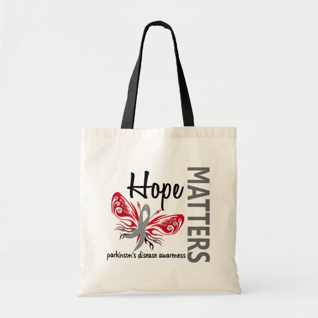Tote Bag L'espoir importe :maladie de Parkinson de papillon (Devant)