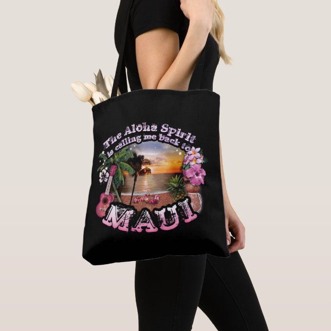Tote Bag L'Esprit Aloha me rappelle à Maui (De près)