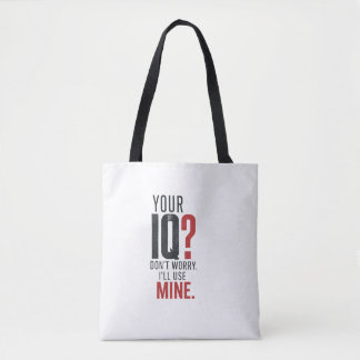 Tote Bag L'esprit surmonte le bruit – Typographie sarcastiq