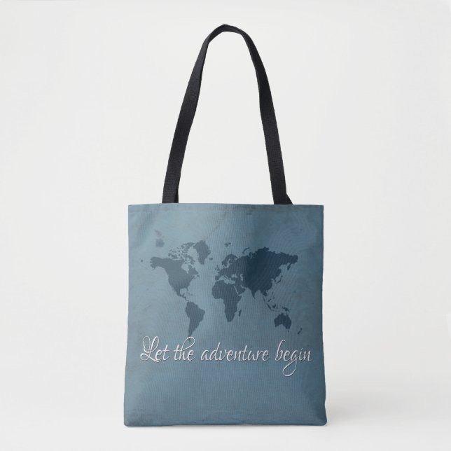 Tote Bag Let the adventure begin (Devant)