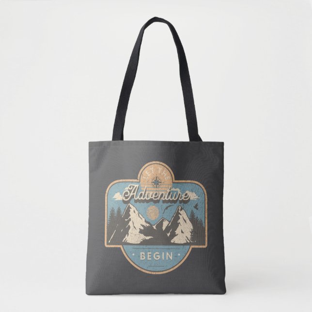 Tote Bag Let the adventure begin (Devant)