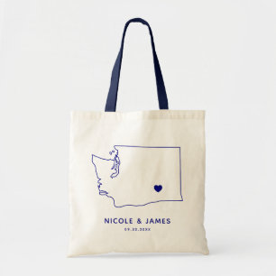 Tote Bag L'état de Washington Épousant la marine bienvenue