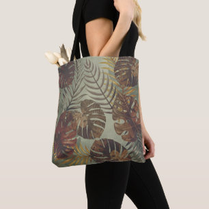 Tote Bag L'été 70's rétro tropical monstère feuille de palm