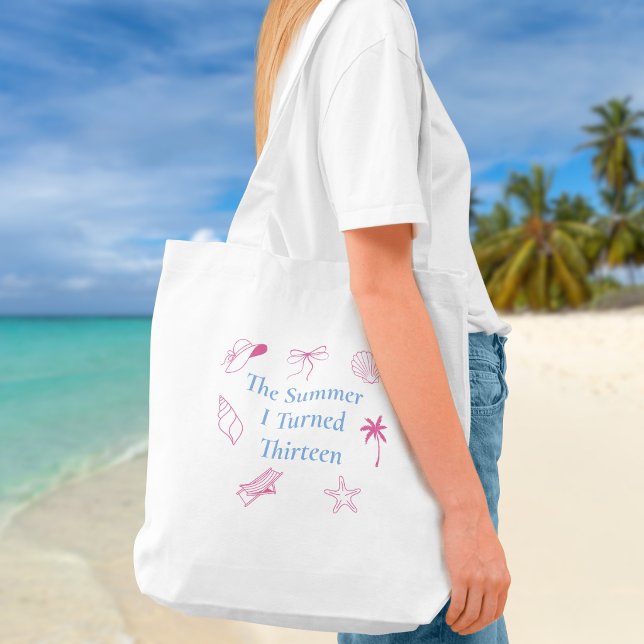 Tote Bag L'été où j'ai eu treize ans Plage de coquillages (Créateur téléchargé)
