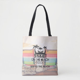 Tote Bag L'été sur la plage   Personnalisé