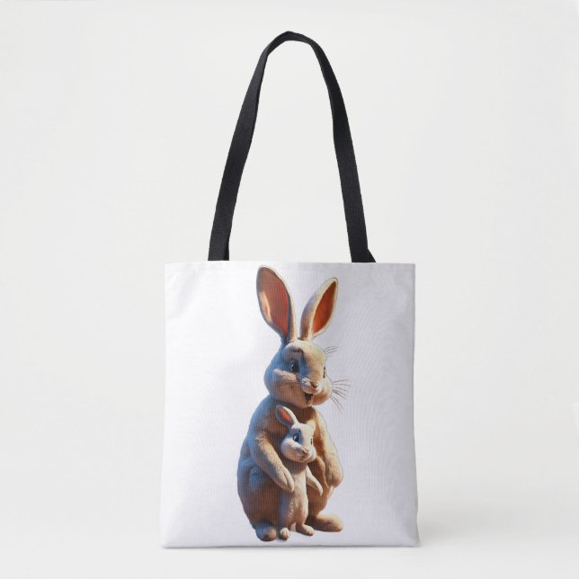 Tote Bag L'étreinte chaleureuse d'une mère : T-shirt MT de  (Devant)