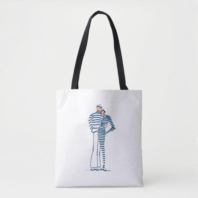 Tote Bag L'étreinte du marin (Devant)