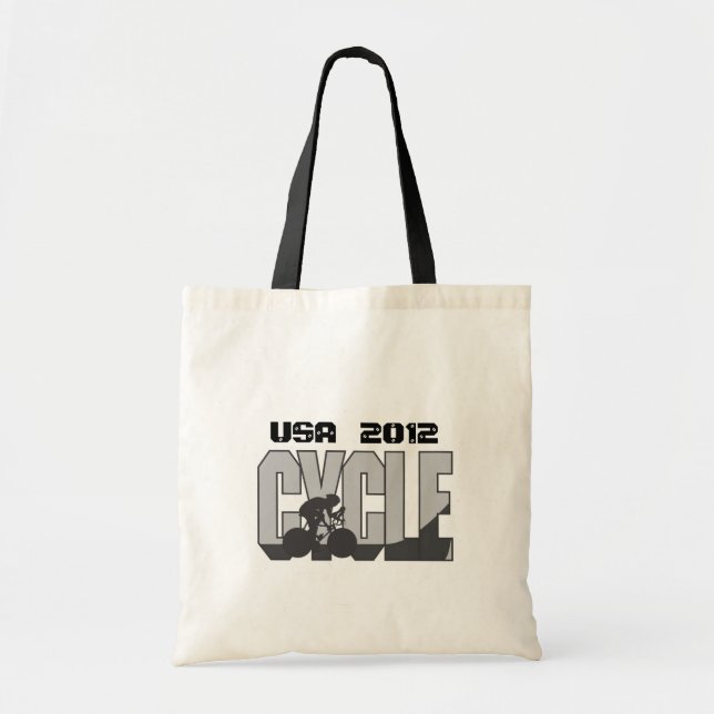 Tote Bag Lets Go Cycling - (Devant)