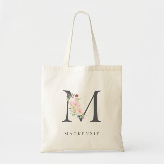 Tote Bag LETTRE BOUTEILLE FLOTTE BOUILLONNE Sauvage M MONog (Devant)