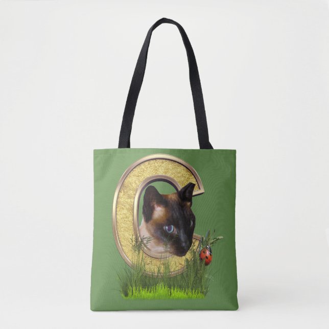Tote Bag Lettre C Siamese-Capital-Monogramme (Devant)