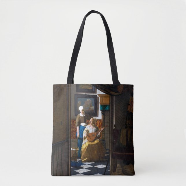 Tote Bag Lettre d'amour, Johannes Vermeer (Devant)