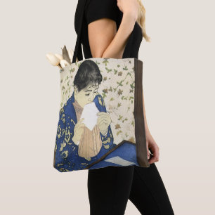 Tote Bag Lettre de Mary Cassatt, Impressionnisme Vintage