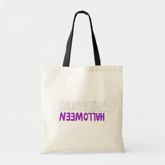 Tote Bag Lettre d'Halloween violet joyeux style Art