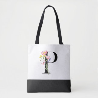Tote Bag Lettre Fleur sauvage P