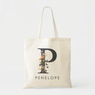 Tote Bag LETTRE Florale BOHO P