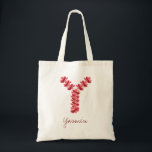 Tote Bag Lettre florale O Mariage Monogramme de la servante<br><div class="desc">Jolie aquarelle dessinée à la main,  lettre monogramme de forme florale Y peut être facilement customisé avec le nom de la demoiselle d'honneur. Ajoutez de la pizza à votre fête de mariage ou à tout autre événement spécial. Consultez la collection complète de l'alphabet floral pour connaître votre monogramme préféré.</div>