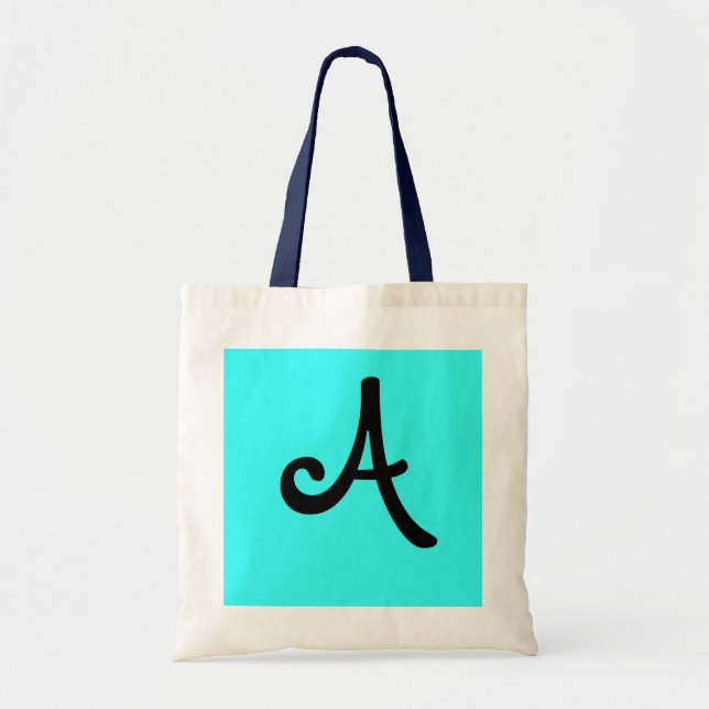 Tote Bag lettre fraîche "A " (Devant)
