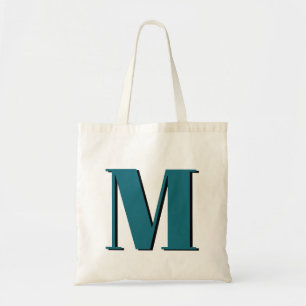Tote Bag Lettre initiale   Monogramme Moderne Cool