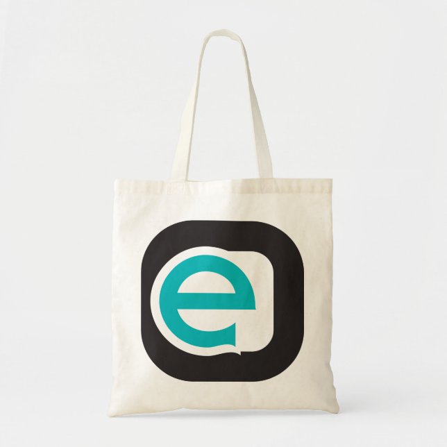 Tote Bag Lettre minuscule moderne e (Devant)