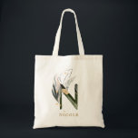 Tote Bag LETTRE MONOGRAPHIQUE DE FLIAGE Tropical "N" Person<br><div class="desc">Lettre monogramme de feuillage tropical personnalisé "N" avec sac fourre-tout aux accents faux or. Cliquez sur le lien Personnaliser pour modifier la police,  la taille et la couleur. >>> Découvrez l'ensemble de la collection (Lien ci-dessous) https://www.zazzle.com/collections/tropical_foliage_monogram_tote_bags_coffee_mugs-119635332640853209</div>