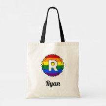 Lettre R Initial & Nom Gay pride Rainbow Monogramm