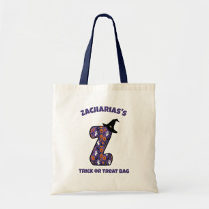 Tote Bag Lettre Z avec Casquette sorcier et nom Tricoter